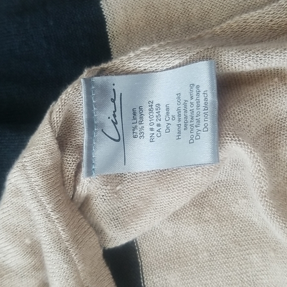 LINE sheer black and beige knitwear - Picture 3 of 4